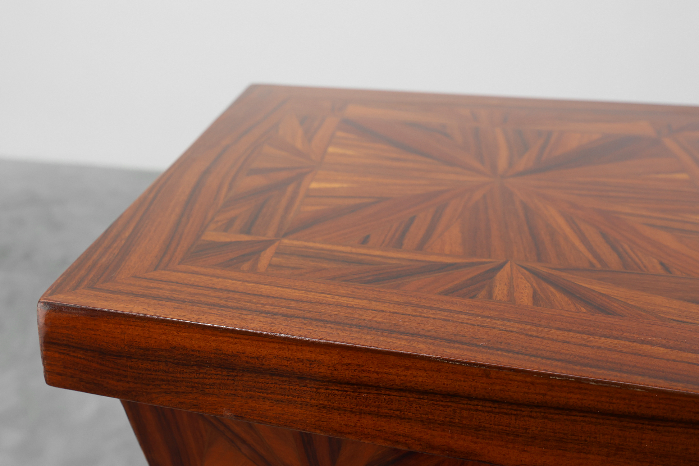Large Art Deco Console in Wood Marquetry, France ca. 1920 thumbnail